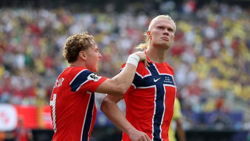 Batacazo en el Mundial: Noruega eliminó a Brasil con un doblete de Haaland