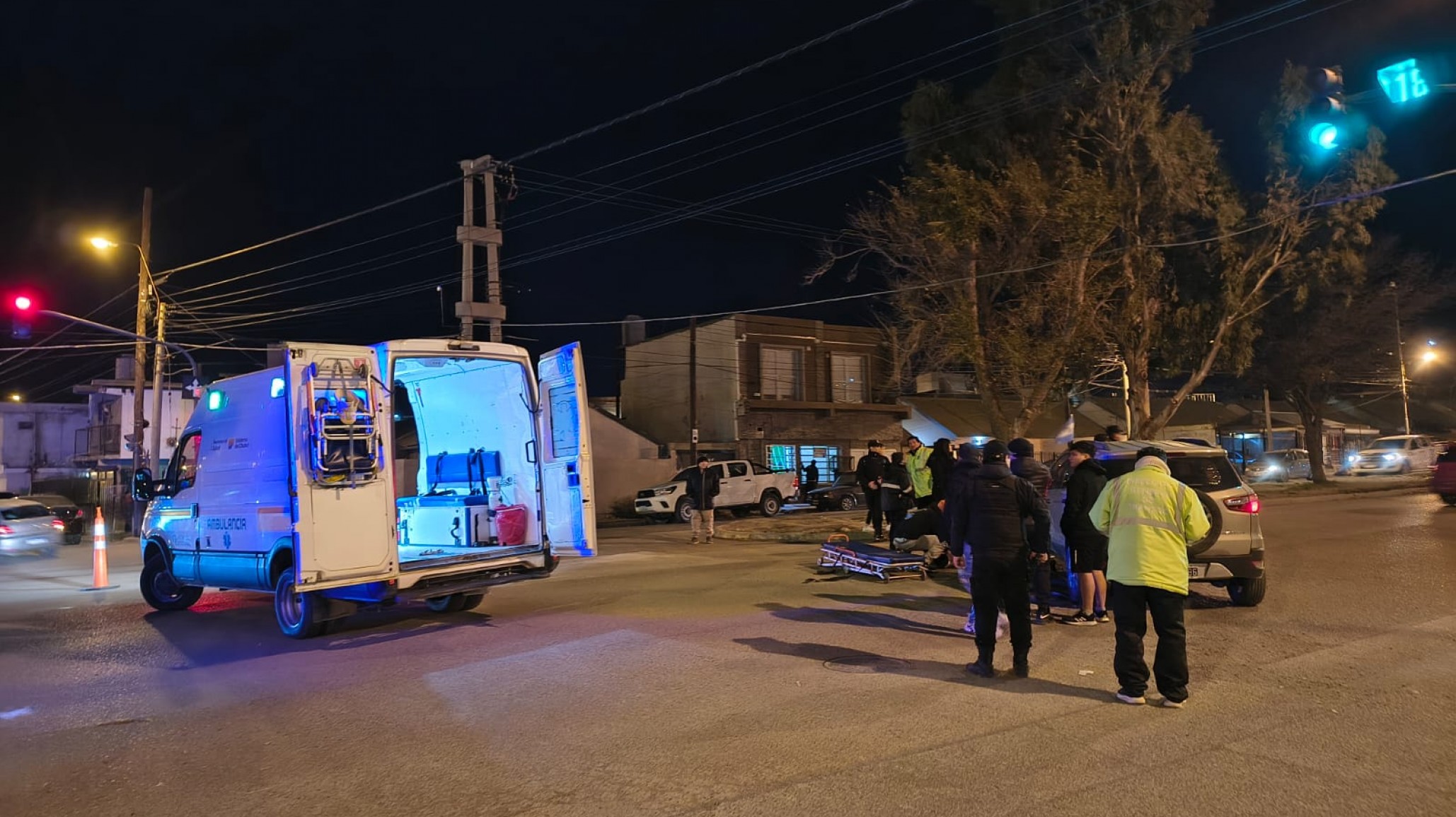 Un joven de 20 años resultó herido tras un accidente de tránsito