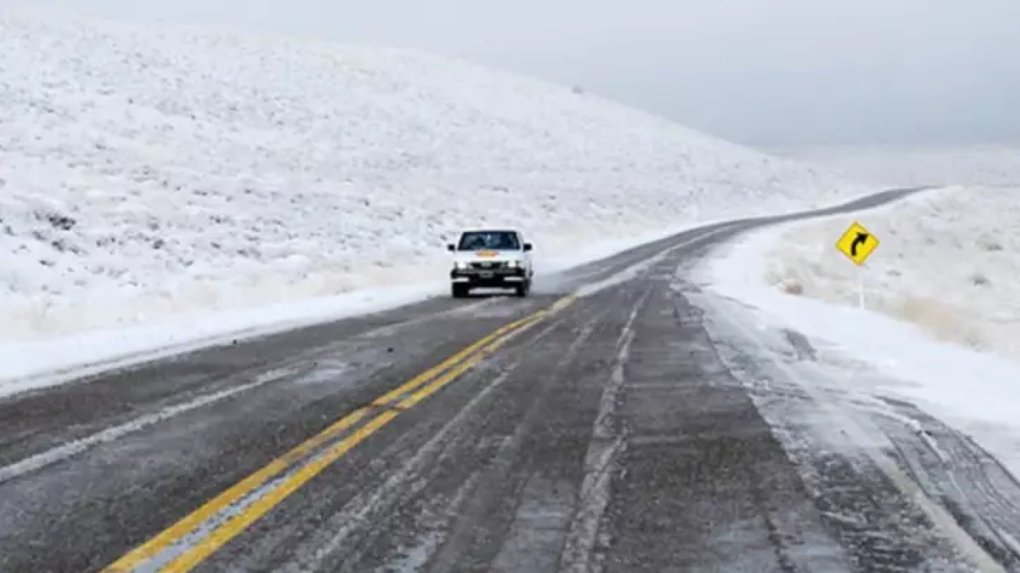 Emitieron un alerta amarilla por nevadas para la cordillera de Chubut