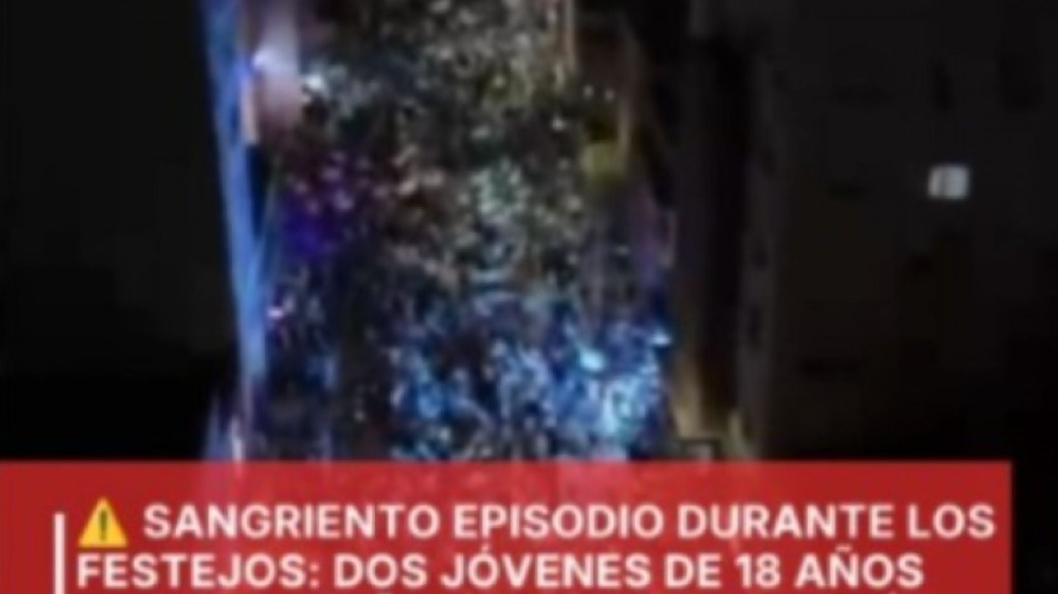 Sangriento episodio durante los festejos: dos jóvenes de 18 años fueron apuñalados; uno recibió una puñalada en el abdomen