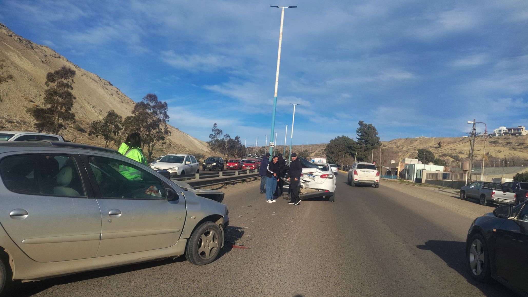 Choque sobre la Ruta 3: un conductor fue trasladado al Hospital Alvear