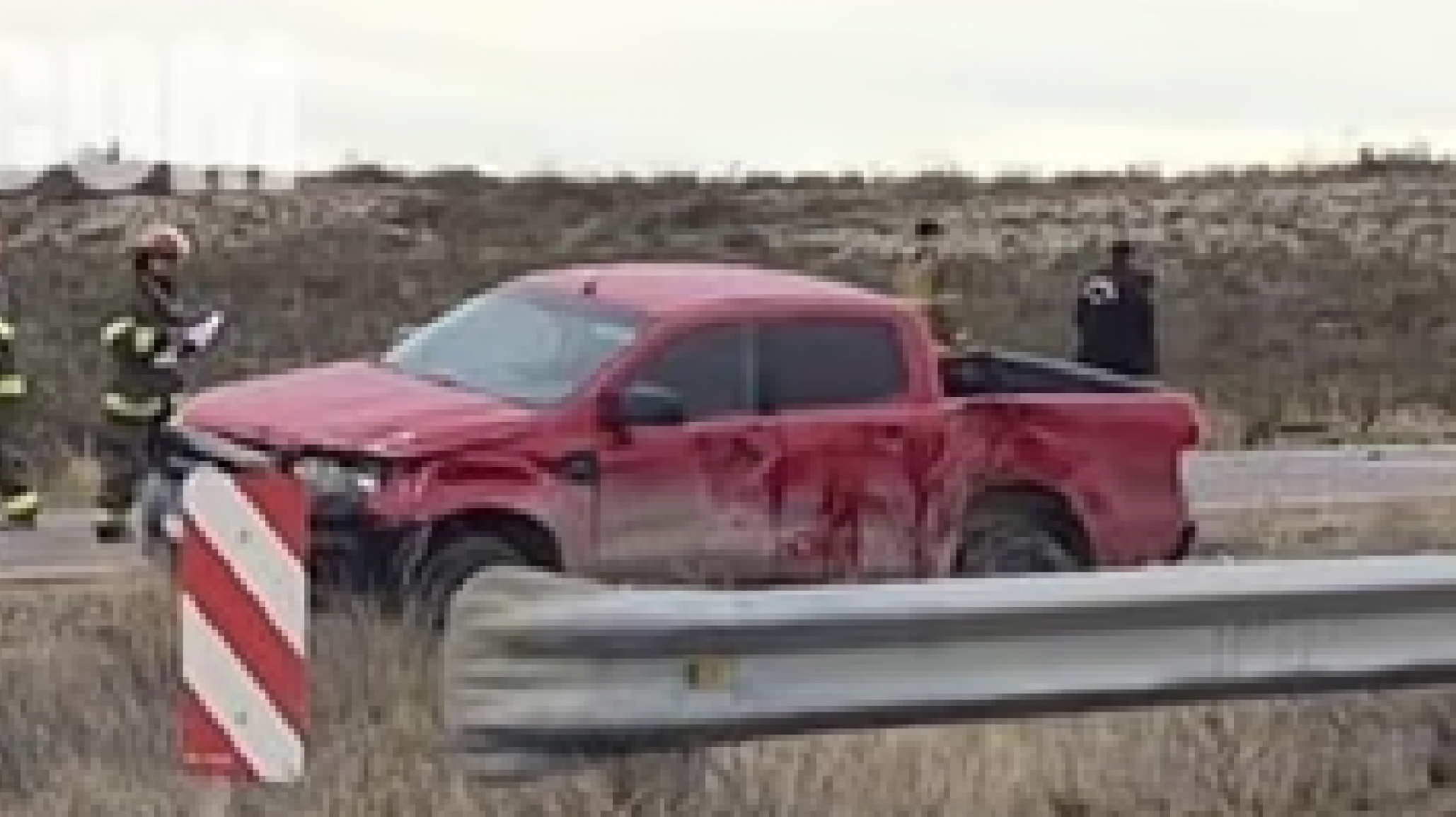 Milagro en la Ruta 3: Una familia de Comodoro volcó tras un violento choque múltiple cerca de Madryn