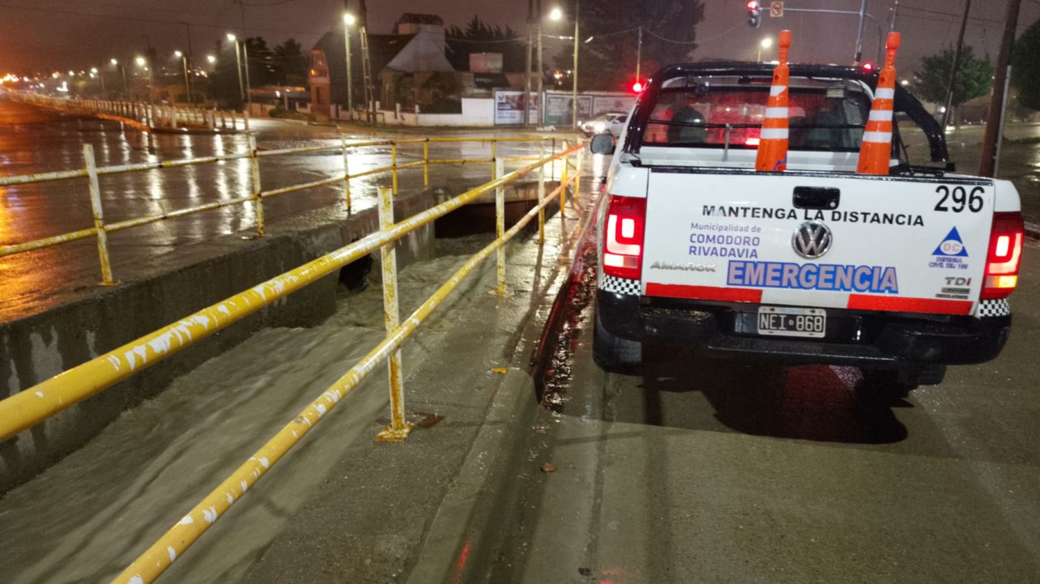 Defensa Civil destacó que los pluviales funcionaron "a su máxima capacidad" durante la lluvia