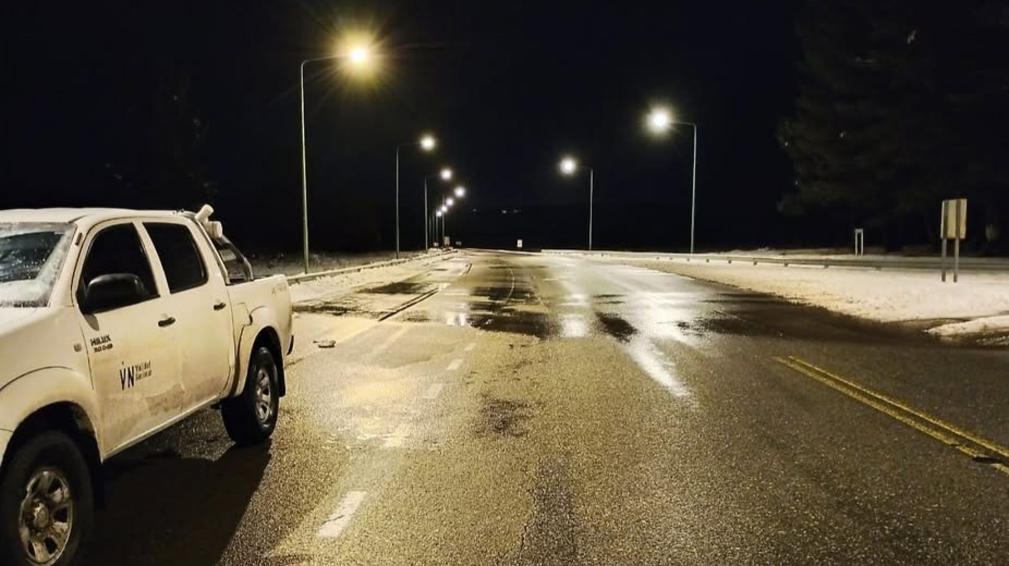 Nieve, hielo y niebla en las rutas de Chubut: piden circular con extrema precaución