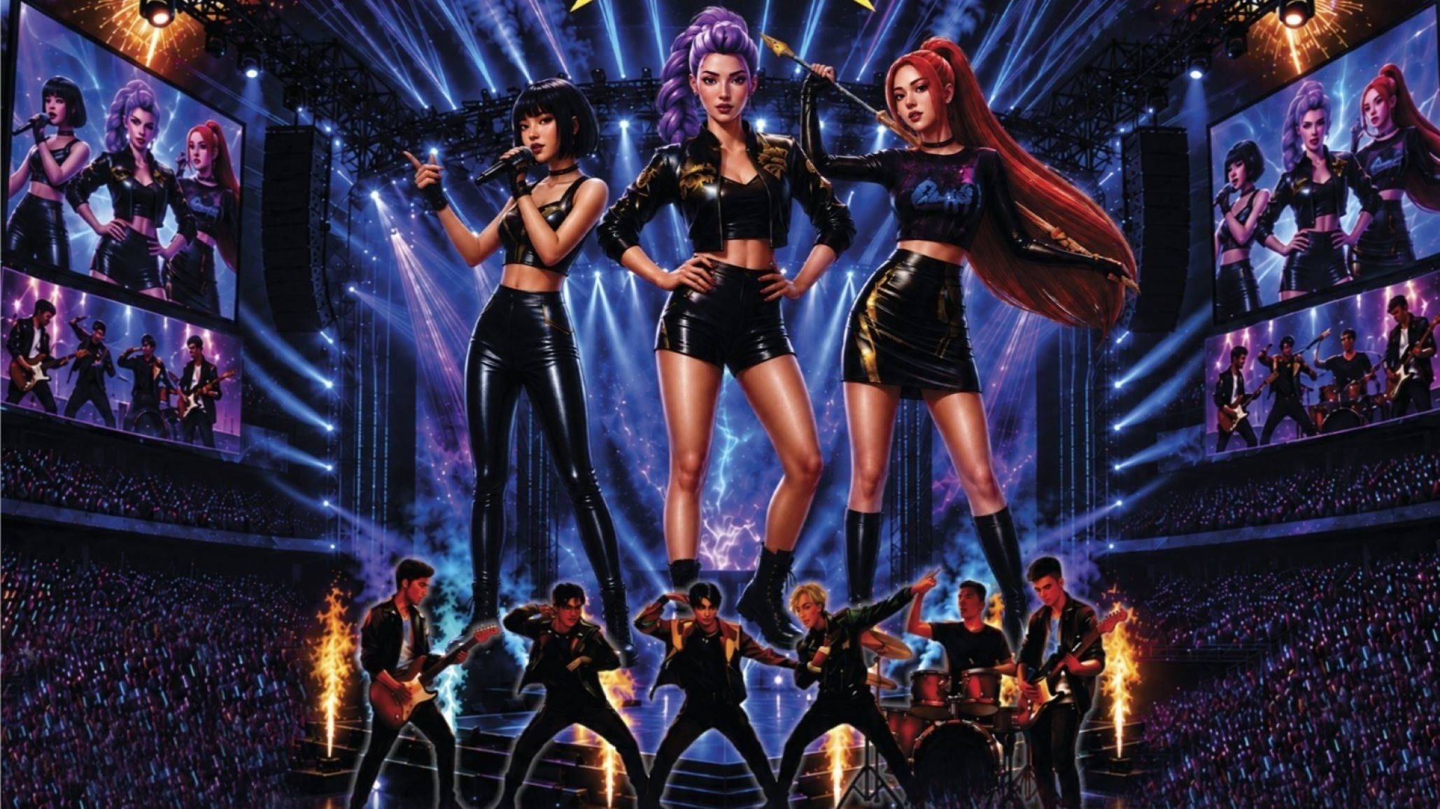La gira internacional oficial de "Gladiadoras K-Pop: Golden Power" llega este fin de semana con un espectáculo en vivo sin precedentes