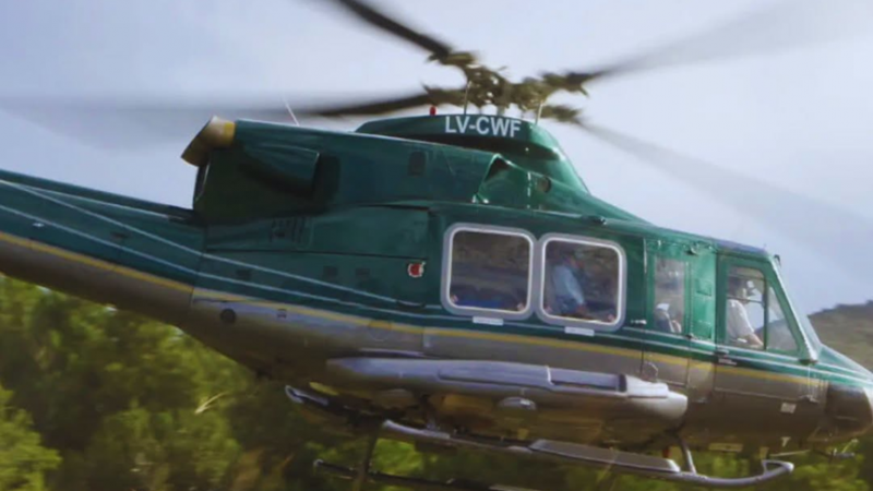 Cayó un helicóptero en San Juan con 7 ocupante: no hay sobrevivientes