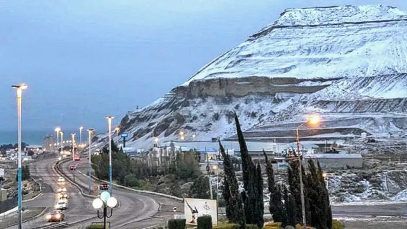 Nevadas y frío extremo: Comodoro bajo alerta amarilla este jueves