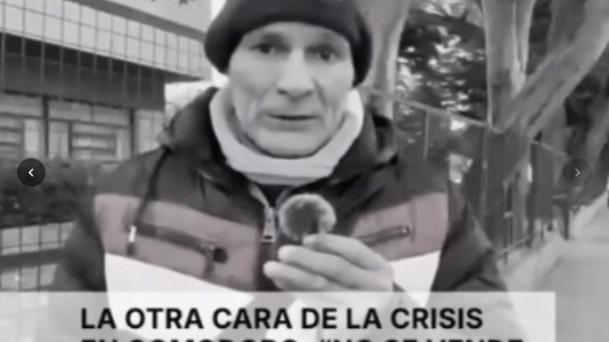 La otra cara de la crisis en Comodoro: "No se vende nada y no quiero quedar en la calle con este frío"