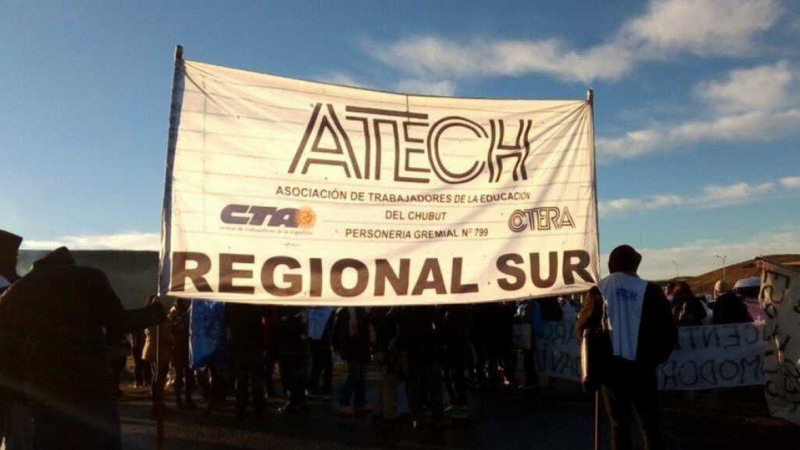ATECH Regional Sur adhiere al paro nacional de CTERA y convoca a una manifestación