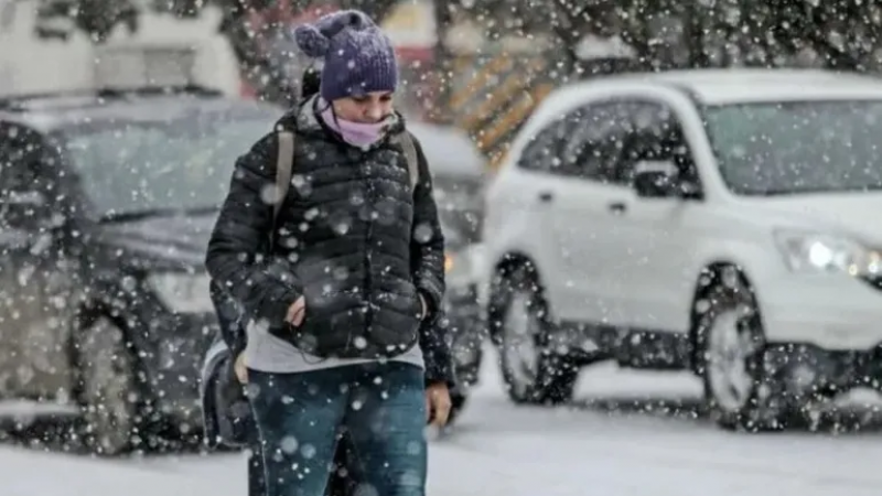 Actualizaron el alerta amarilla por nevadas en Chubut: se extenderá hasta el mediodía del viernes