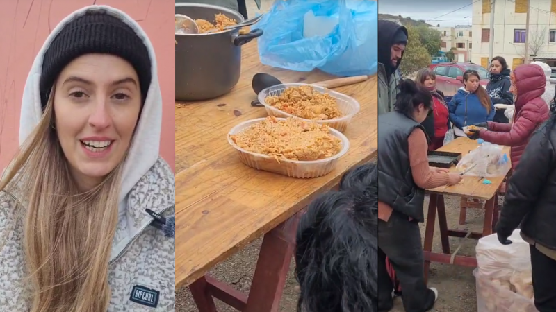 Solidaridad que abriga: Entregaron 500 porciones de guiso en las 1008 Viviendas y buscan extender una red de ayuda en Comodoro