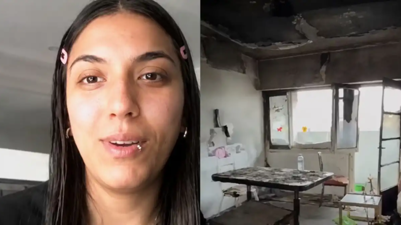 Se duchaba, escuchó ruidos y descubrió que su celular había explotado e incendiado su habitación