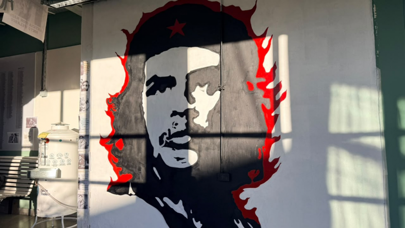 Trelew: restauraron el mural del Che vandalizado en la Universidad y lo declararon patrimonio histórico
