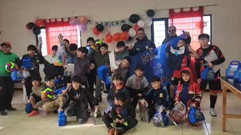 CAI Solidaria celebró el Día del Niño junto a 40 chicos del merendero que funciona en Stella Maris