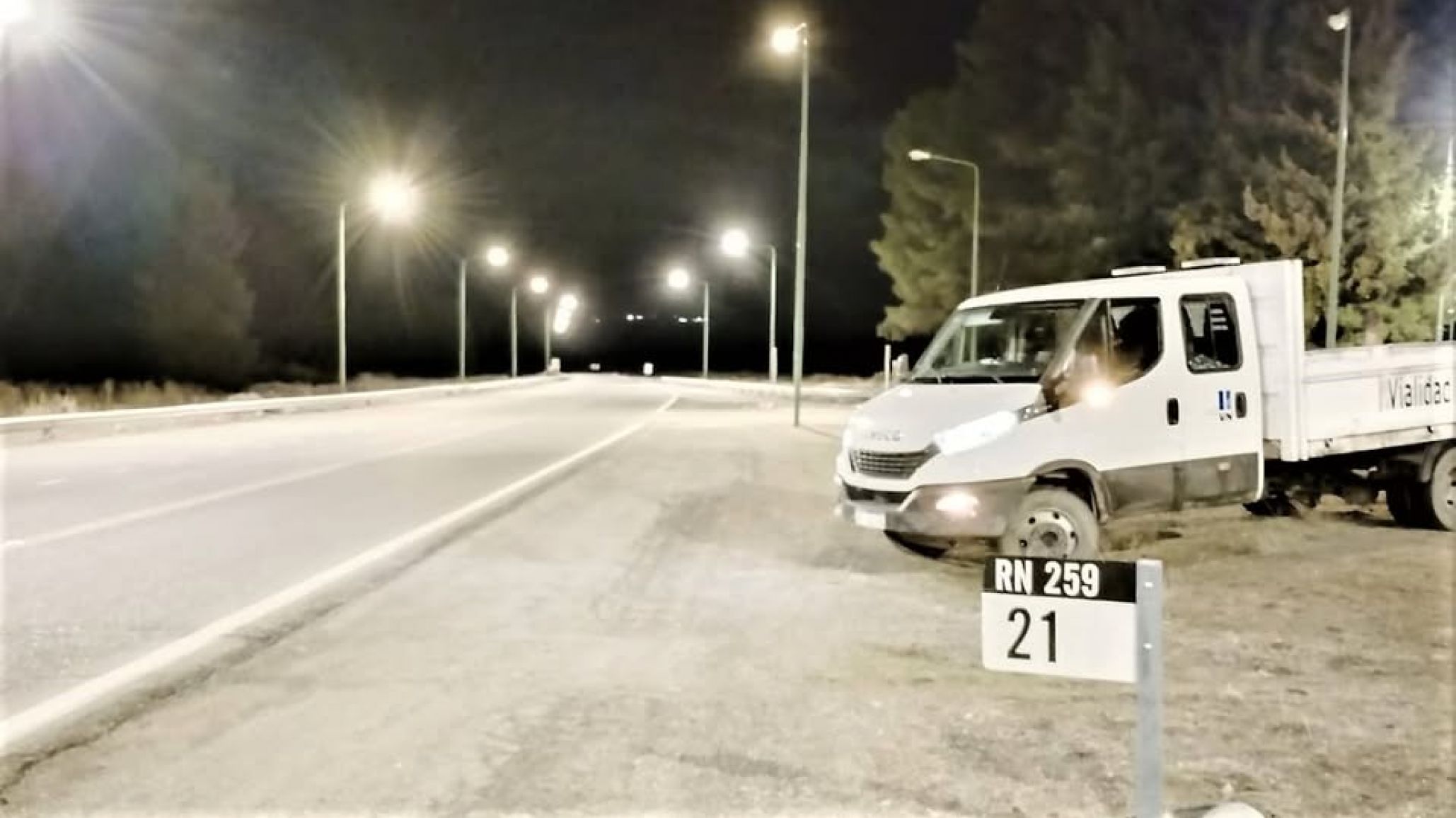Advierten por animales sueltos y viento en la Ruta 259 entre Esquel y Trevelin