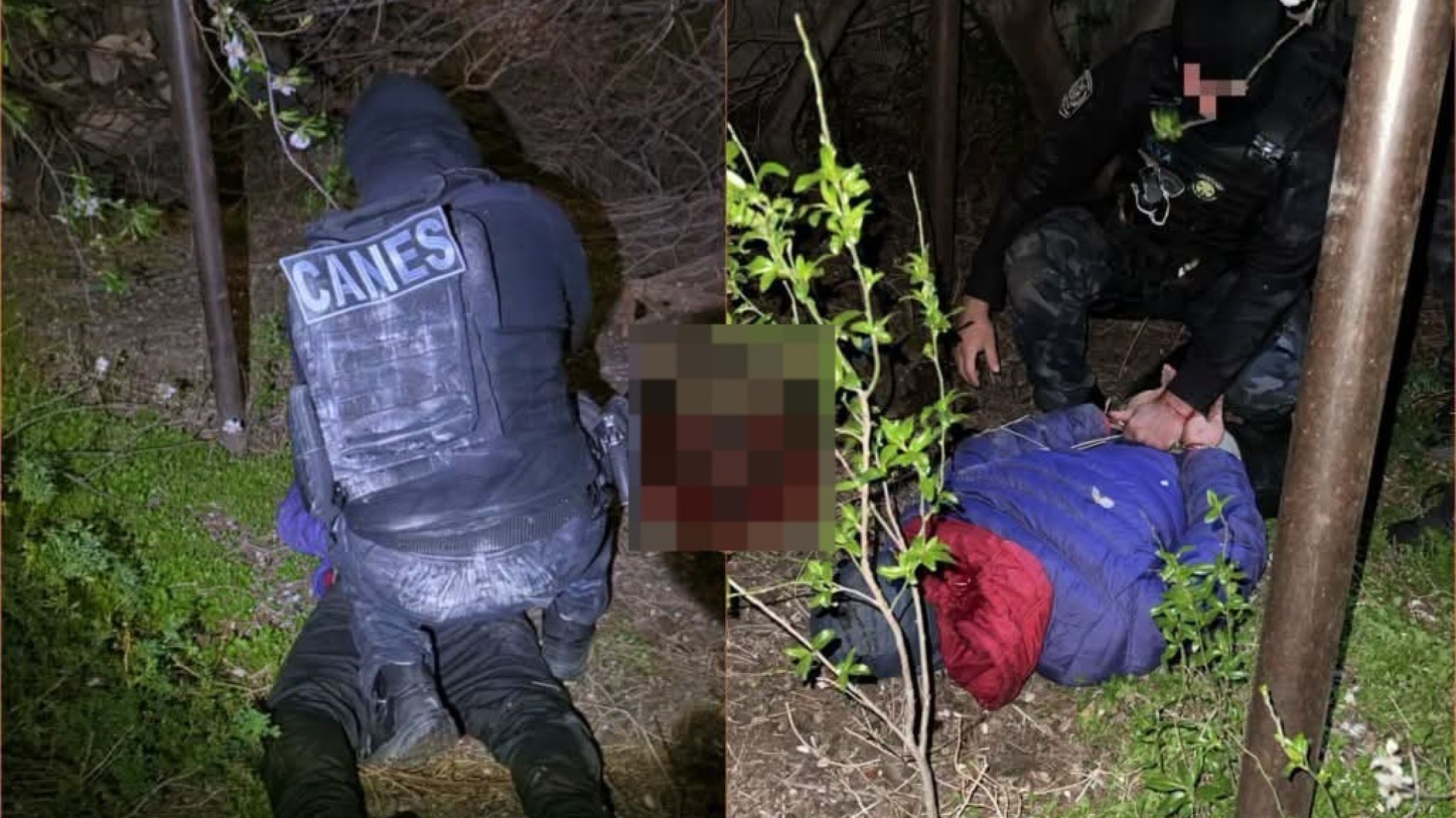 Encontraron a un joven escondido en el patio de una vivienda y quedó detenido