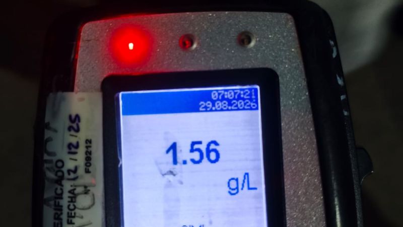 Playa Unión: dio 1,56 de alcoholemia, mostró un carnet de podador y los tres terminaron demorados