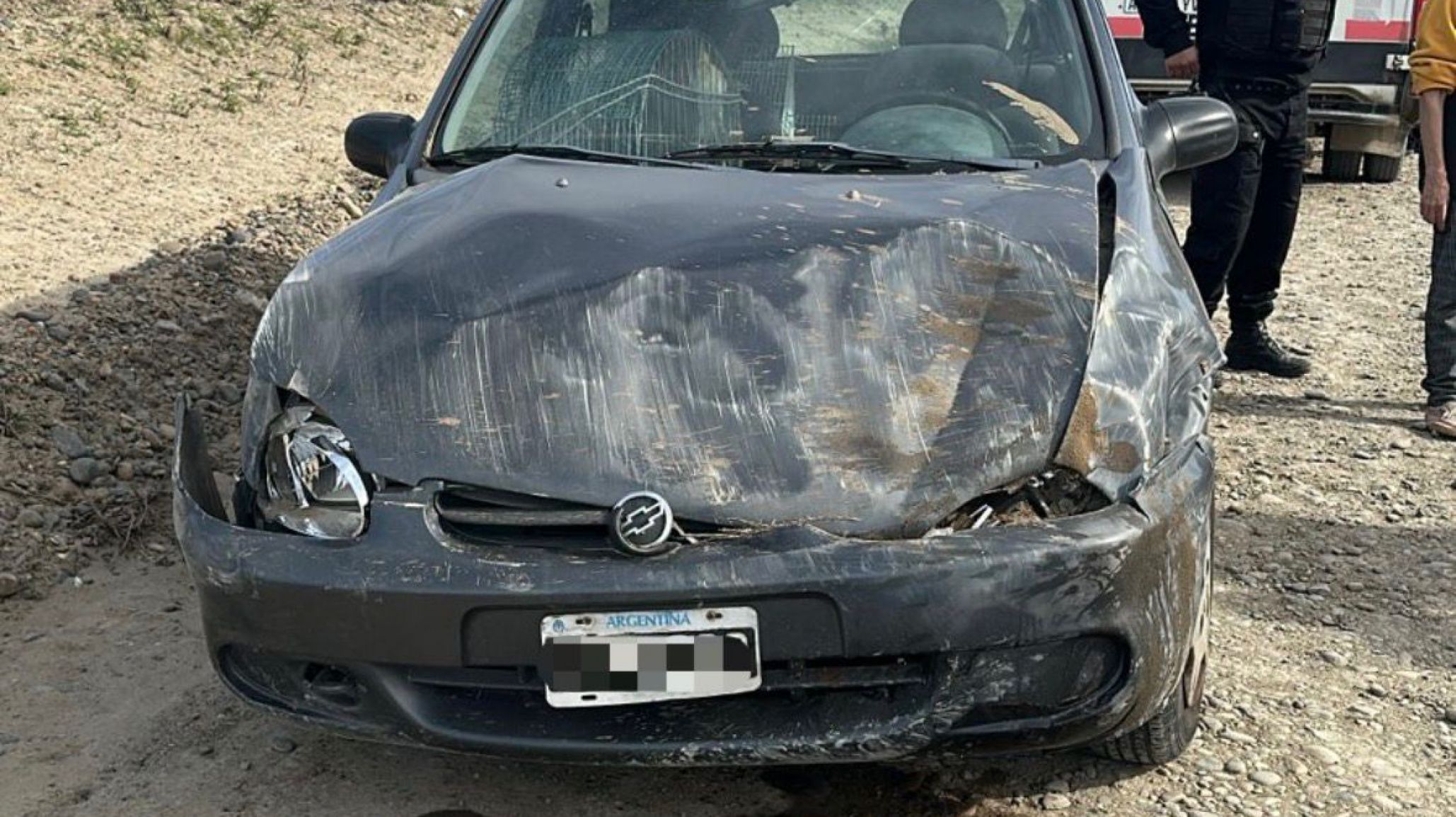 Una mujer protagonizó un accidente de tránsito frente a la rotonda de las rutas 3 y 26 y resultó ilesa