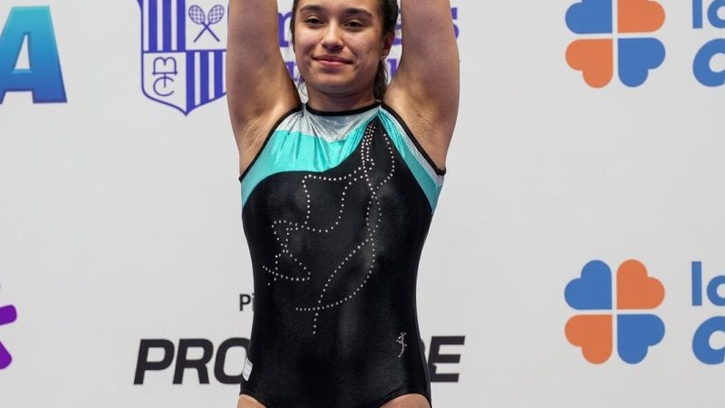 Victoria Ocampo Pilili logró dos medallas de oro en el Sudamericano de Gimnasia en Brasil