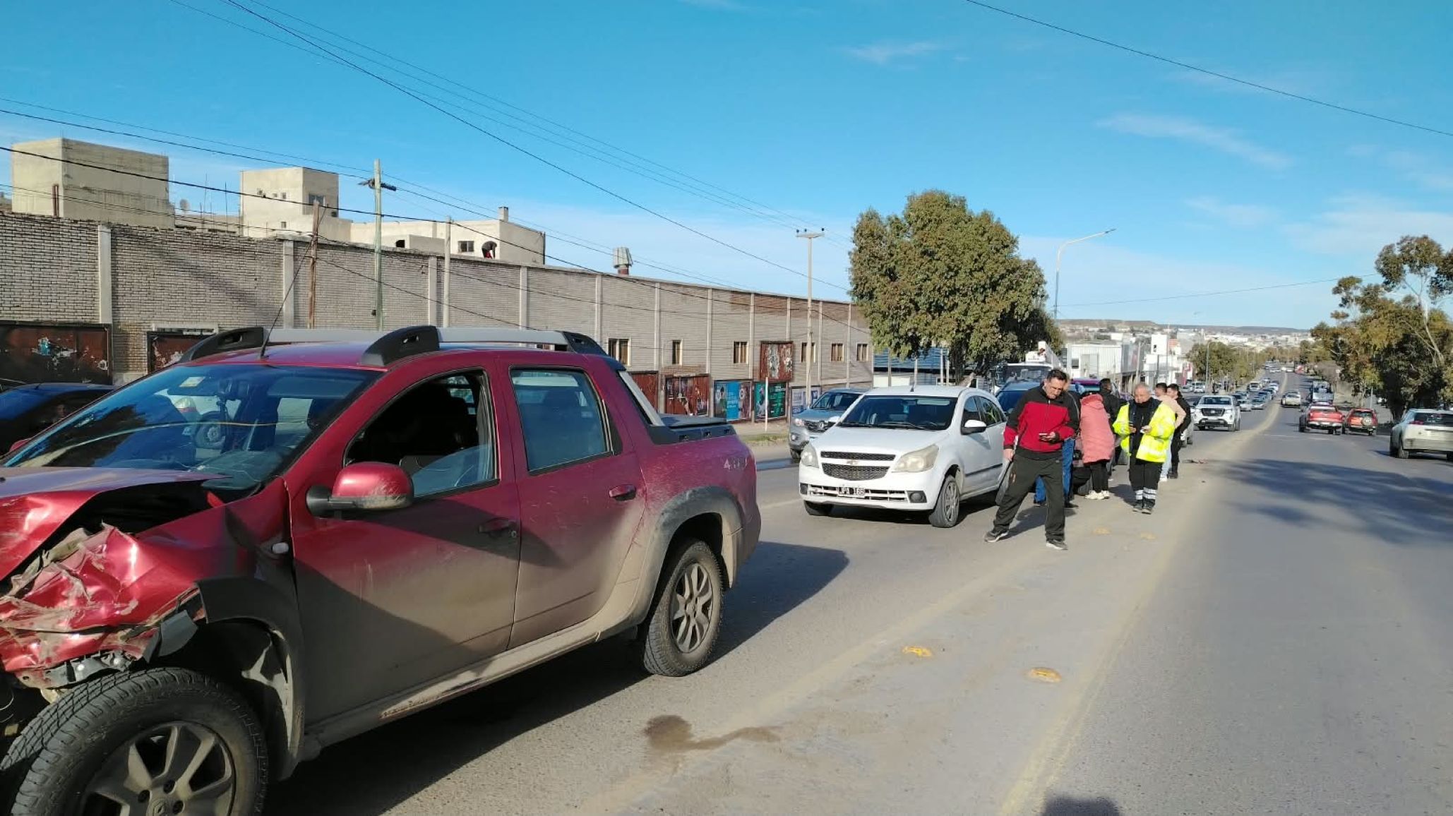 Choque en cadena sobre la avenida Yrigoyen: tres niños fueron trasladados al hospital