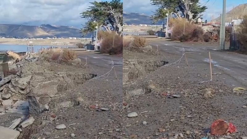Vecinos del barrio Usina siguen reclamando por el enrocado porque el mar "se está comiendo la calle"