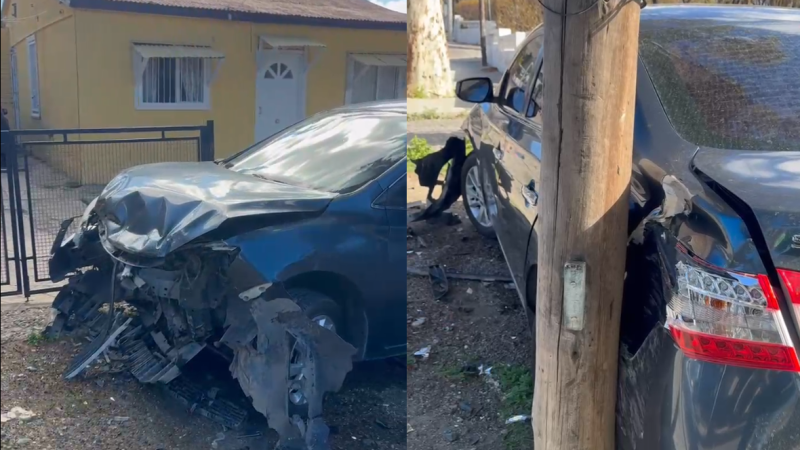 Choque y alcoholemia extrema en zona norte: conducía con 1,49 g/l de alcohol en sangre