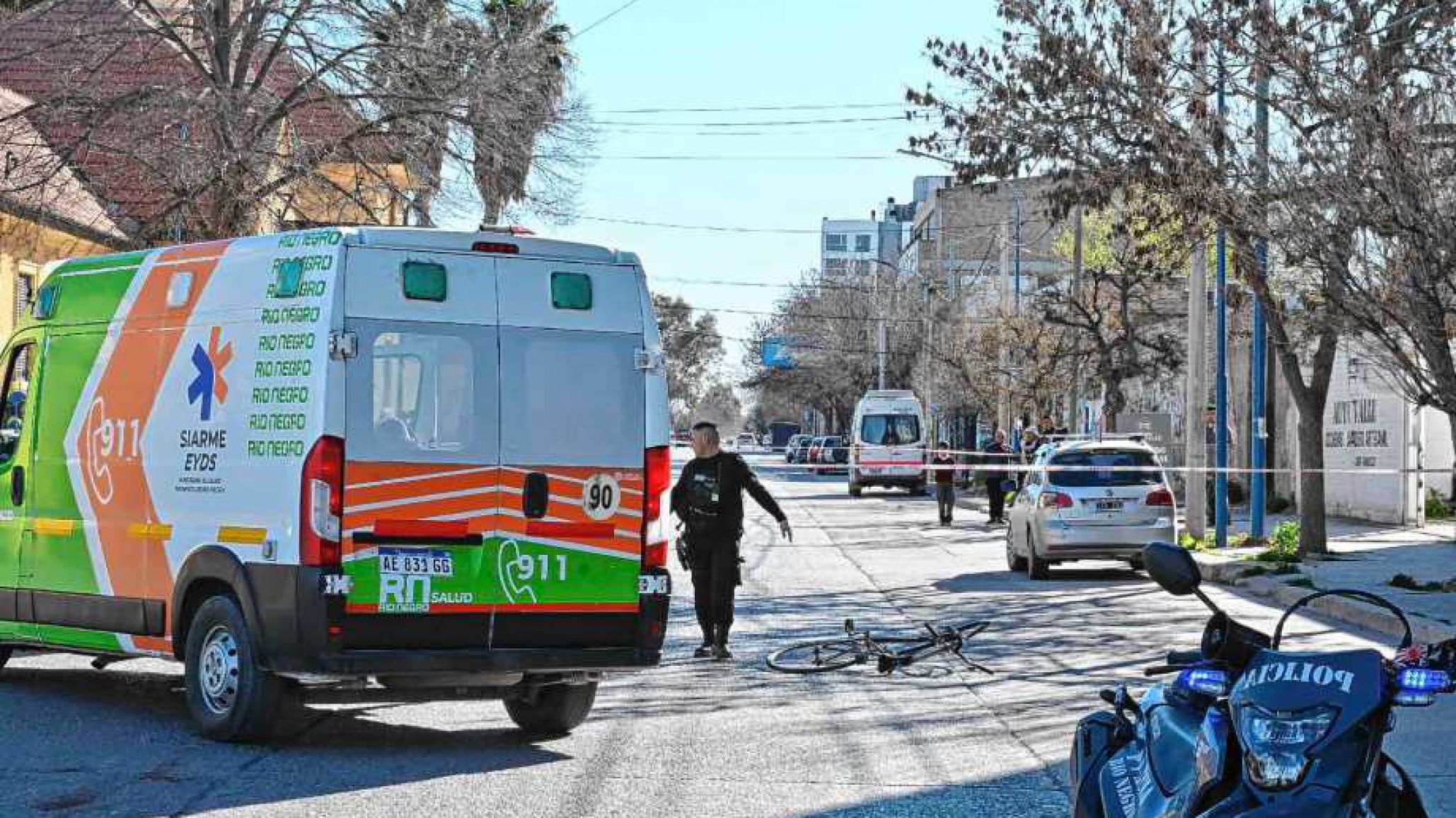 Tragedia en la Patagonia: un ciclista murió tras ser atropellado en pleno centro