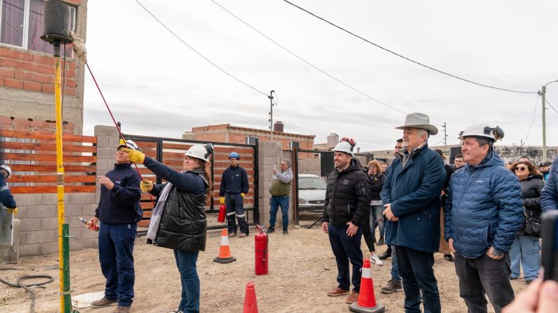 Othar inauguró la ampliación de la red de gas en Cordón Forestal: 77 familias acceden al servicio básico