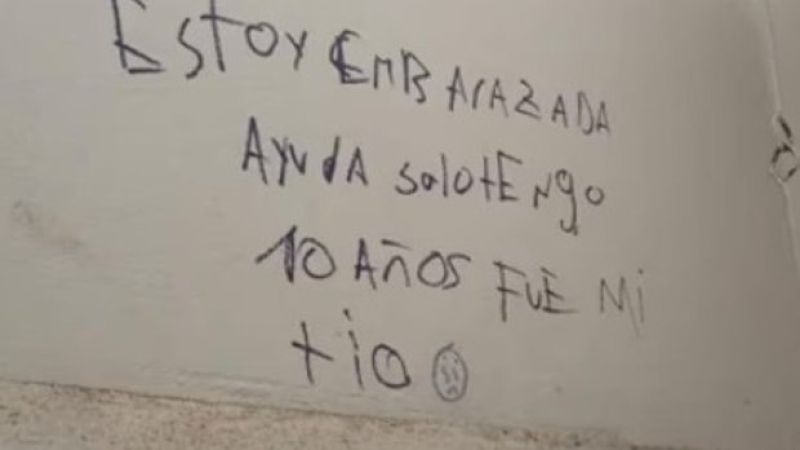 "Estoy embarazada, solo tengo 10 años, ayuda": el mensaje hallado en una escuela de San Juan