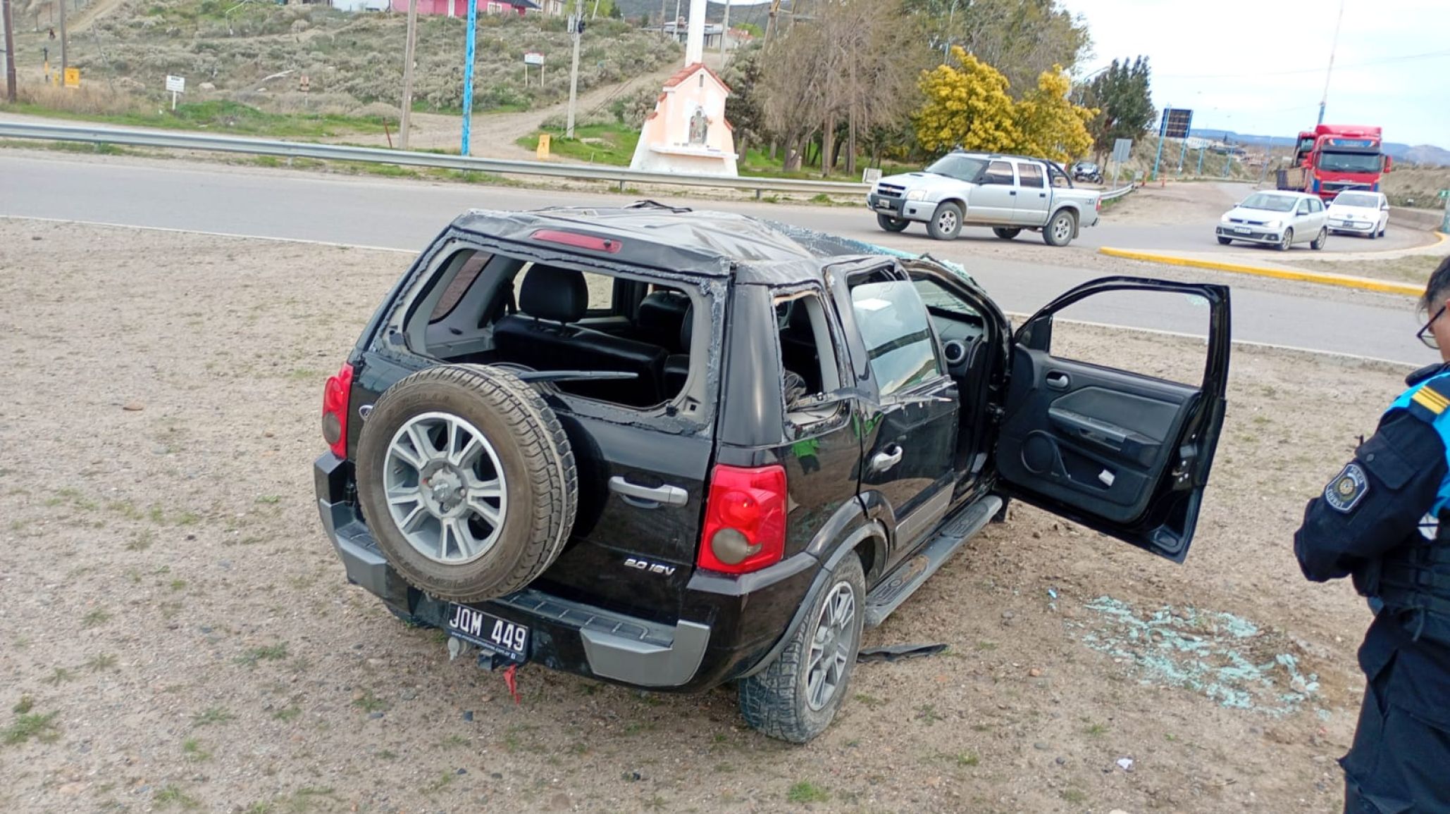 Choque entre dos vehículos en el cruce de las rutas 3 y 39: no hubo heridos