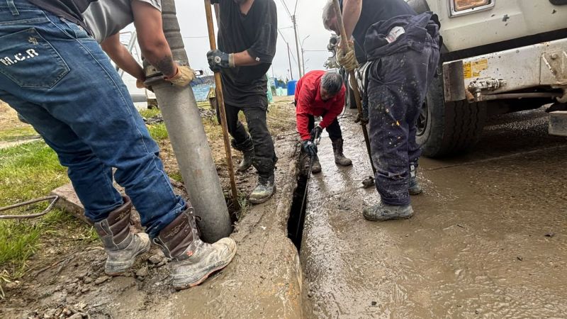 Temporal en Comodoro: modifican el recorrido de la Línea 16 por la intensa lluvia