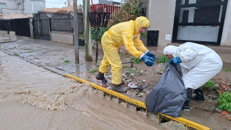 Temporal en Comodoro: también modifican el recorrido de la Línea 14 por la lluvia