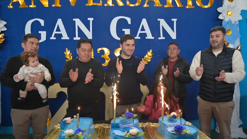 Por primera vez, Gan Gan celebró su aniversario en el Salón de Usos Múltiples renovado, con calefacción a gas