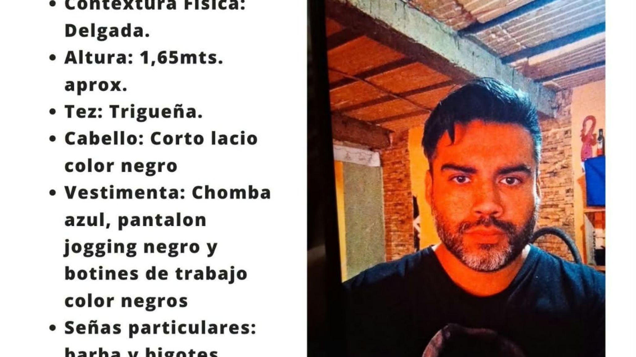 Buscan a un hombre de 32 años desaparecido en Comodoro