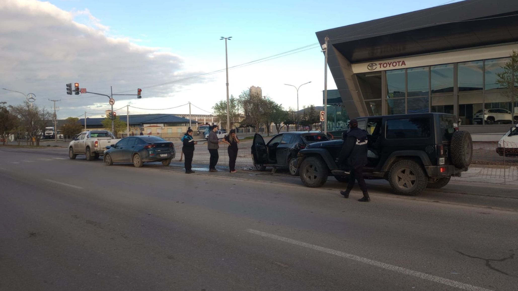 Uno de los conductores del choque múltiple en Comodoro Rivadavia tenía 2,2 g/l de alcohol en sangre