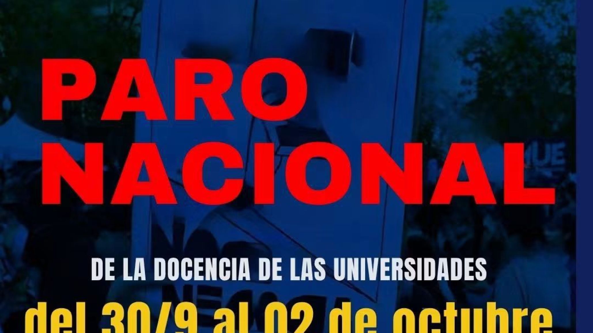 Docentes universitarios anunciaron un paro nacional de 72 horas desde el miércoles