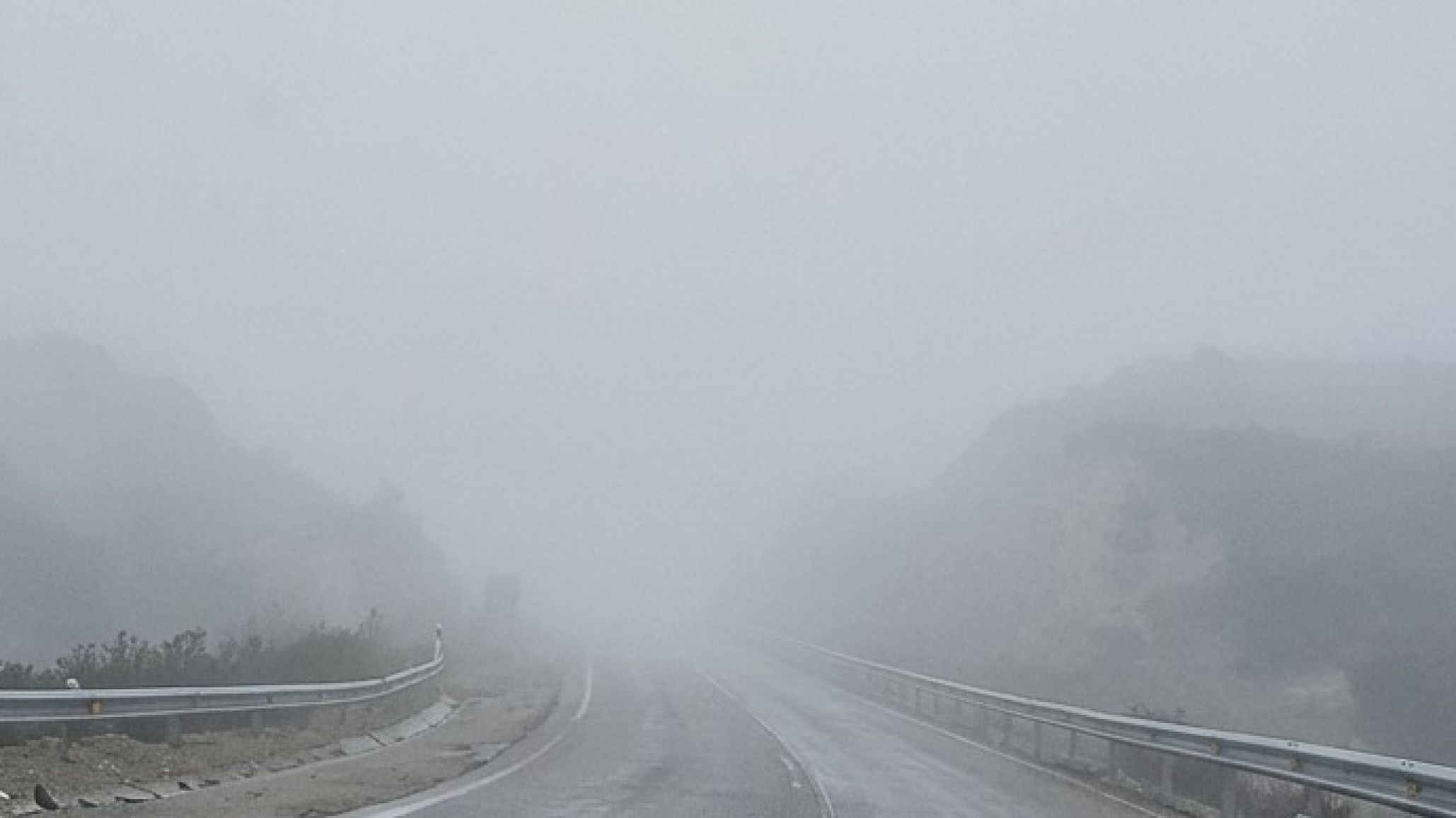 Ruta 3: advierten por lluvia, niebla y baja visibilidad en el acceso norte a Comodoro