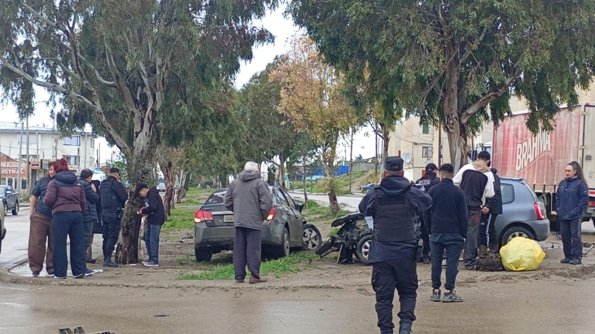 Comodoro: chocaron en avenida Chile y uno de los conductores no tenía licencia