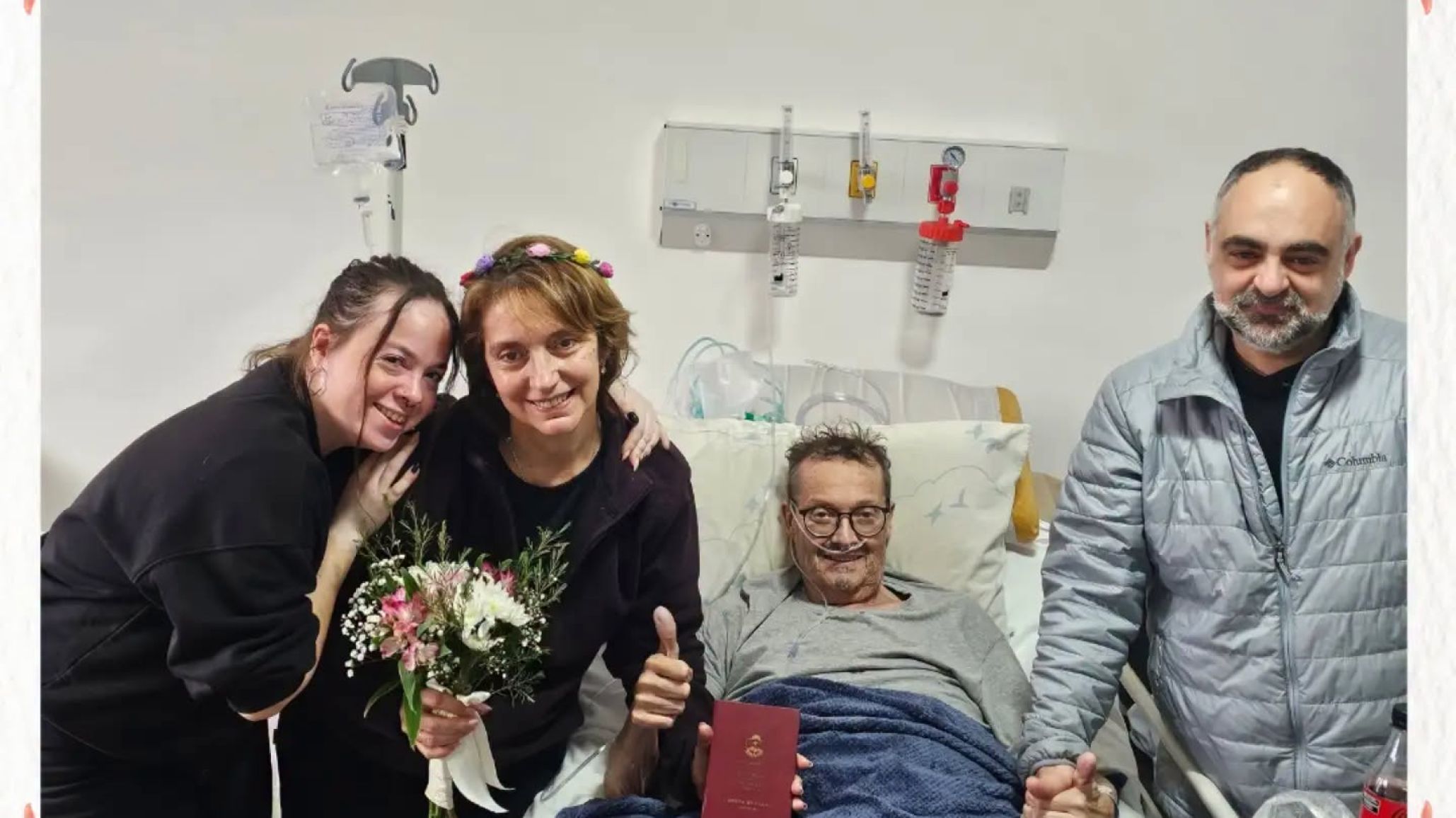 El último "sí" de Roxana y Adrián: se casaron en el hospital y poco después llegó la despedida