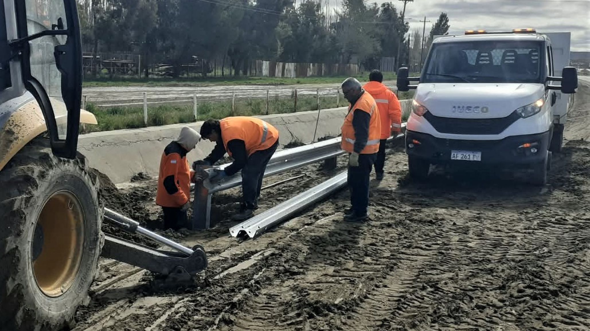 Vialidad Nacional refuerza la seguridad en el acceso norte a Comodoro sobre la Ruta 3