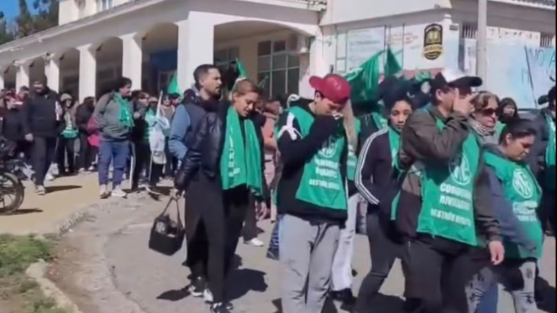 Reclamo de trabajadores de ATE en Km3: piden circular con precaución