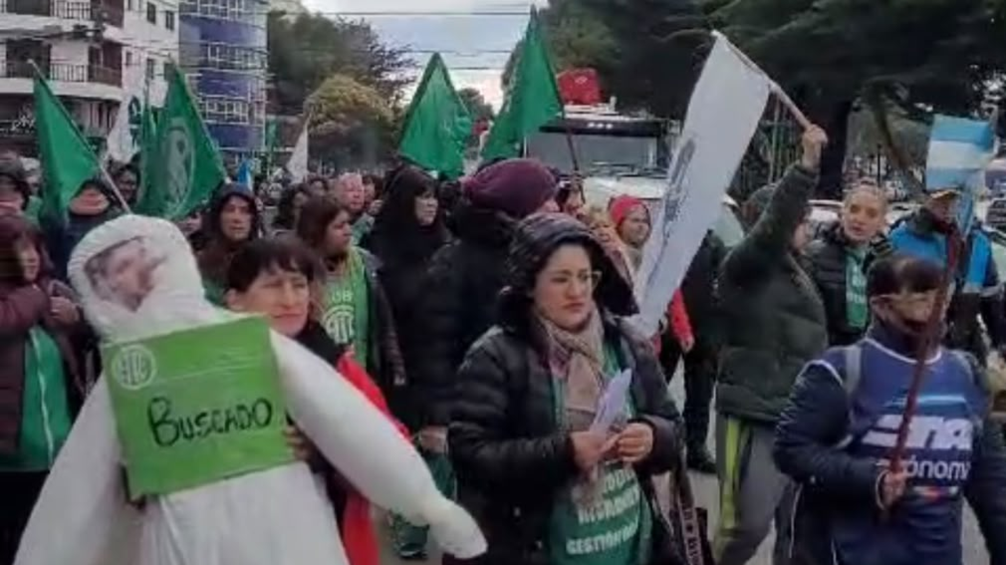 Nueva marcha de ATE sin corte de ruta por el centro de Comodoro
