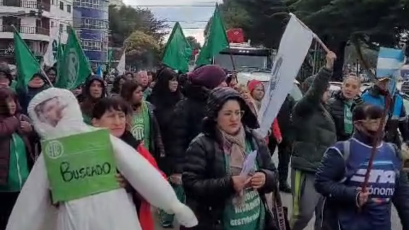 Nueva marcha de ATE sin corte de ruta por el centro de Comodoro