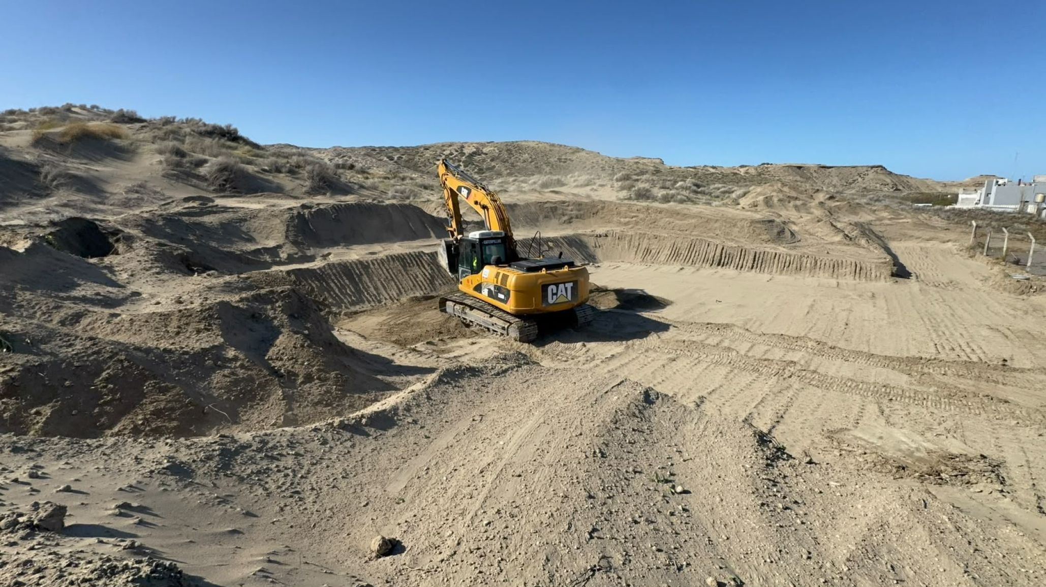 Torres destacó el inicio de una nueva cisterna para mejorar el abastecimiento de agua en Puerto Pirámides