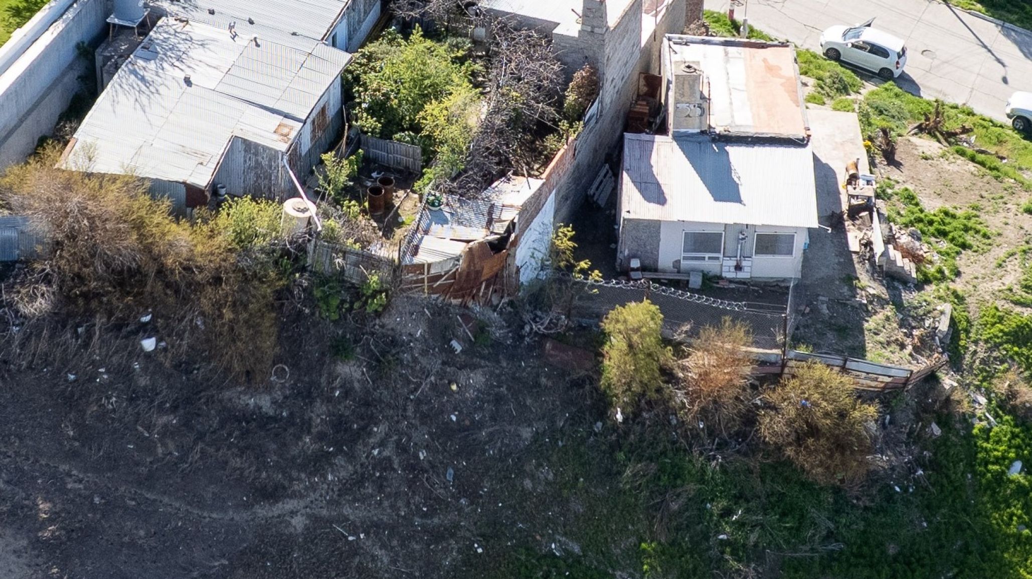 La Municipalidad interviene ante el riesgo de derrumbe de una vivienda en calle Francia