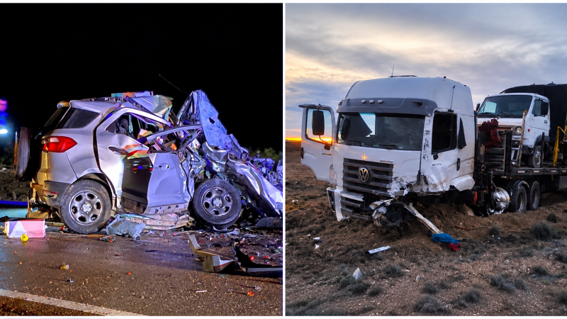 Dos tragedias, apenas 25 kilómetros: el tramo de la Ruta 3 que volvió a enlutar a Chubut