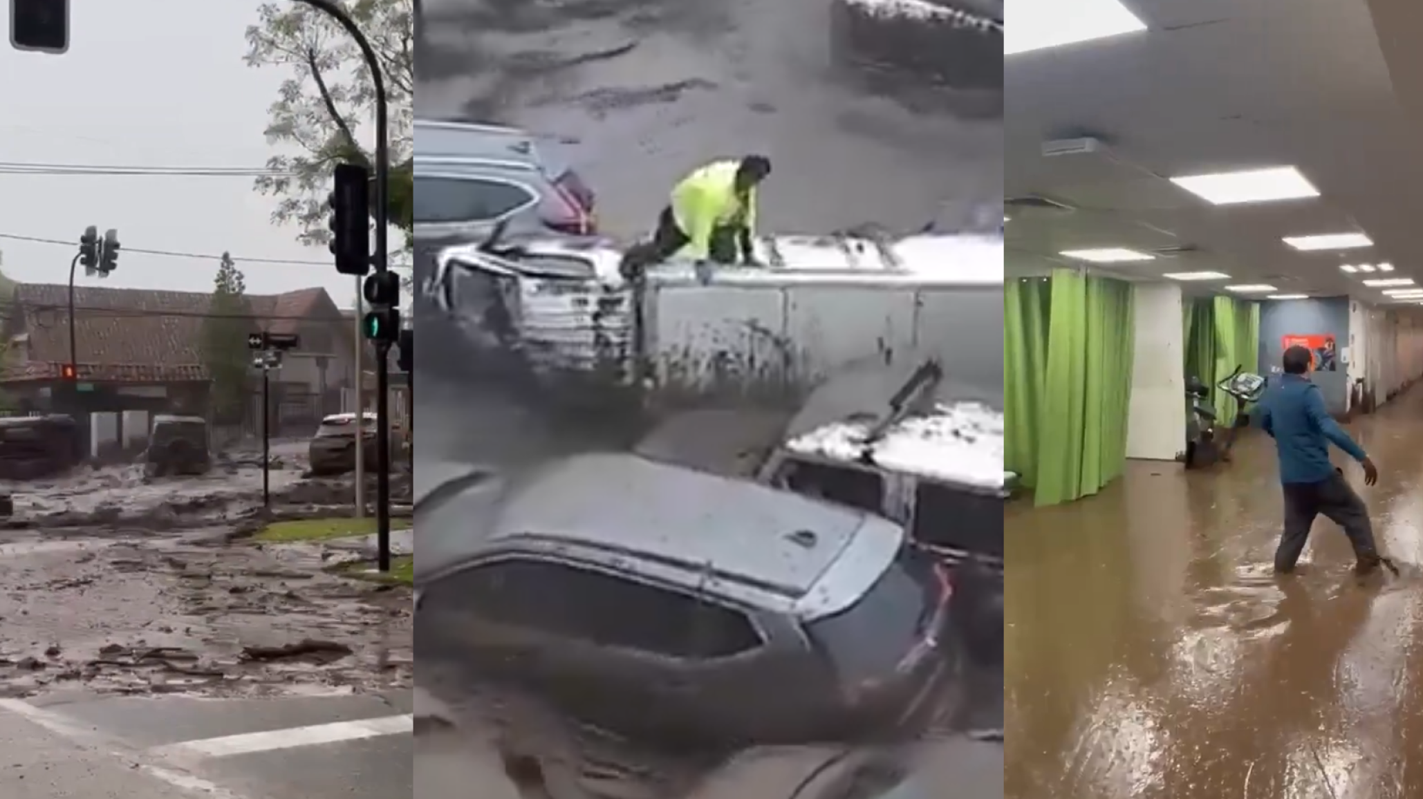 Chile bajo el agua y el barro: estado de catástrofe en Las Condes tras un devastador alud