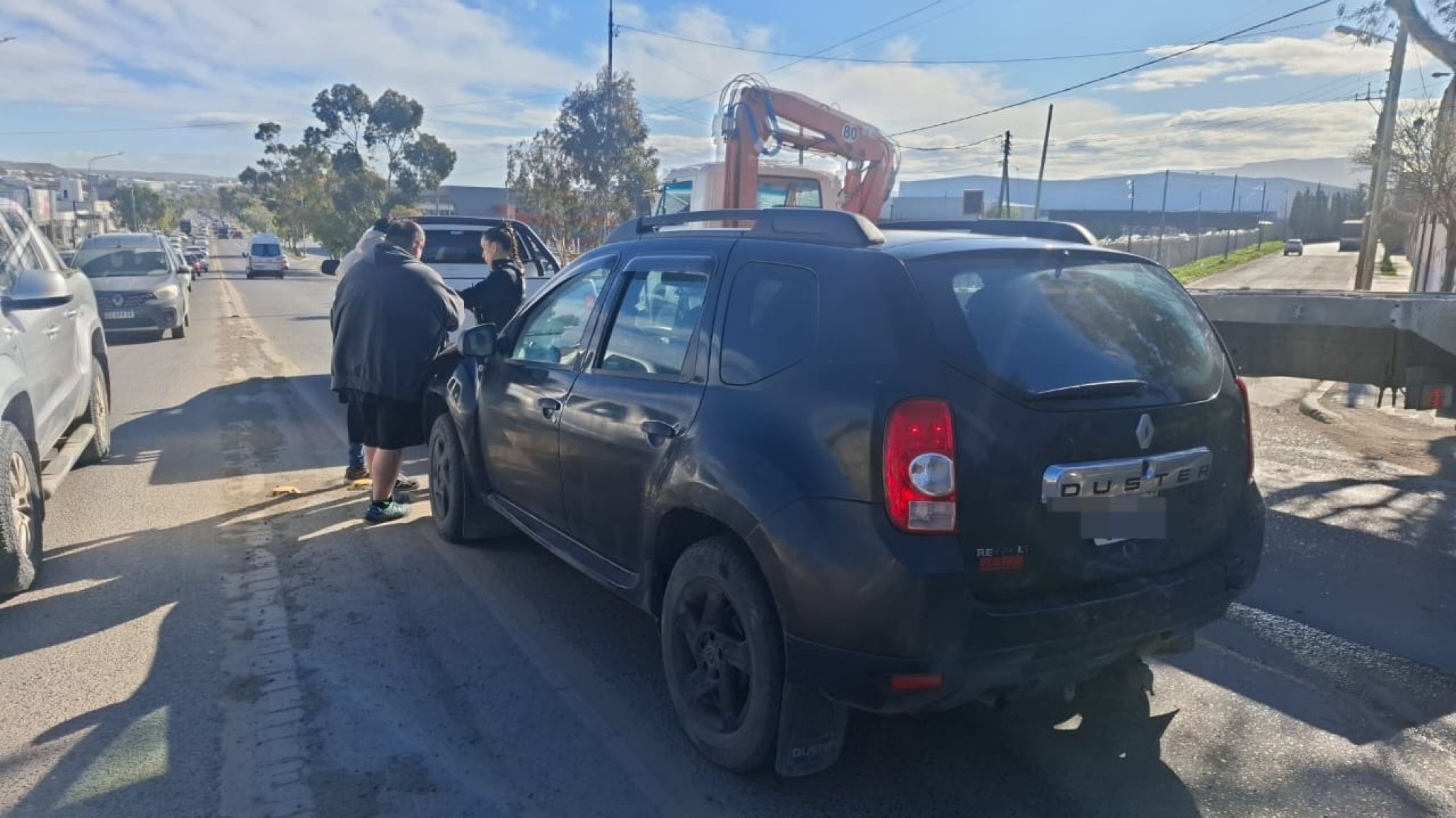 Triple choque sobre Yrigoyen: un nene de 9 años sufrió un golpe