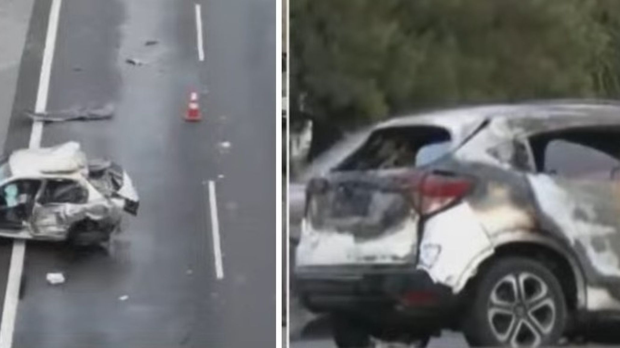 Choque fatal en la Panamericana: un muerto y un herido tras el incendio de una camioneta
