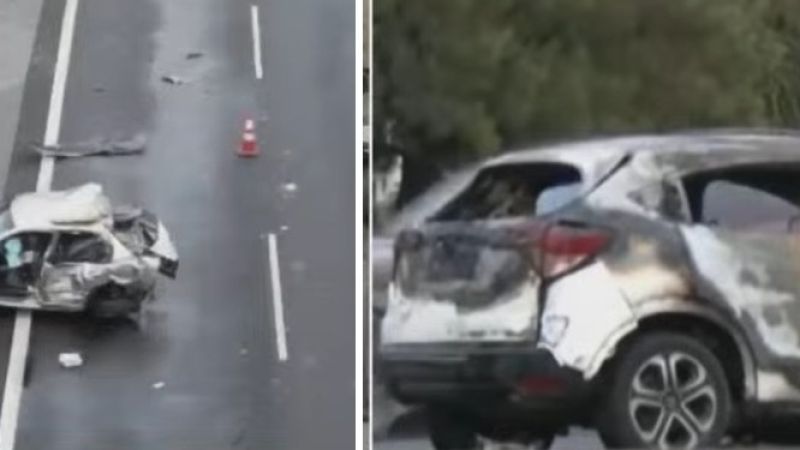 Choque fatal en la Panamericana: un muerto y un herido tras el incendio de una camioneta